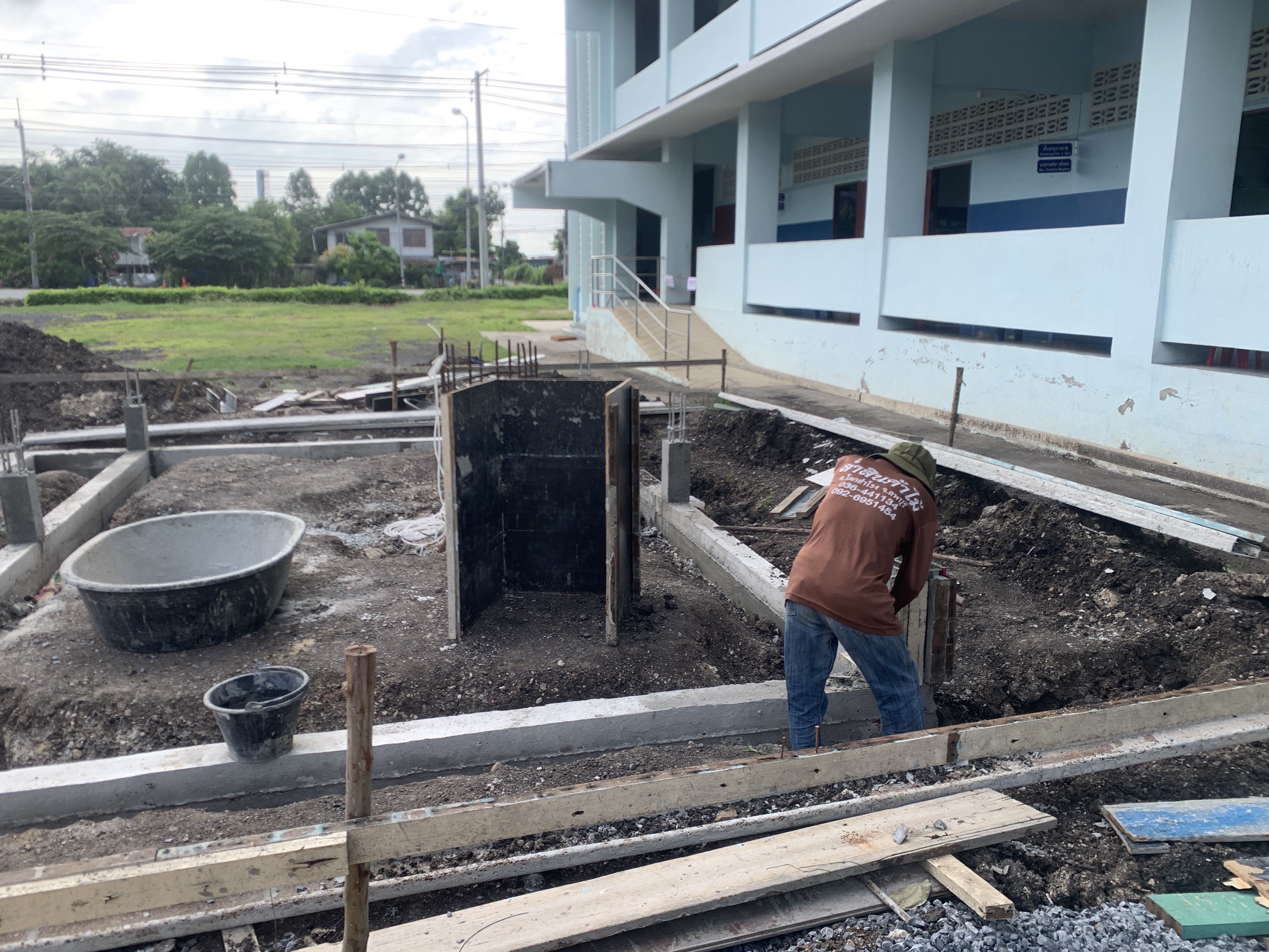 โครงการก่อสร้างเสาธงชาติ โรงเรียนบ้านหนองไผ่