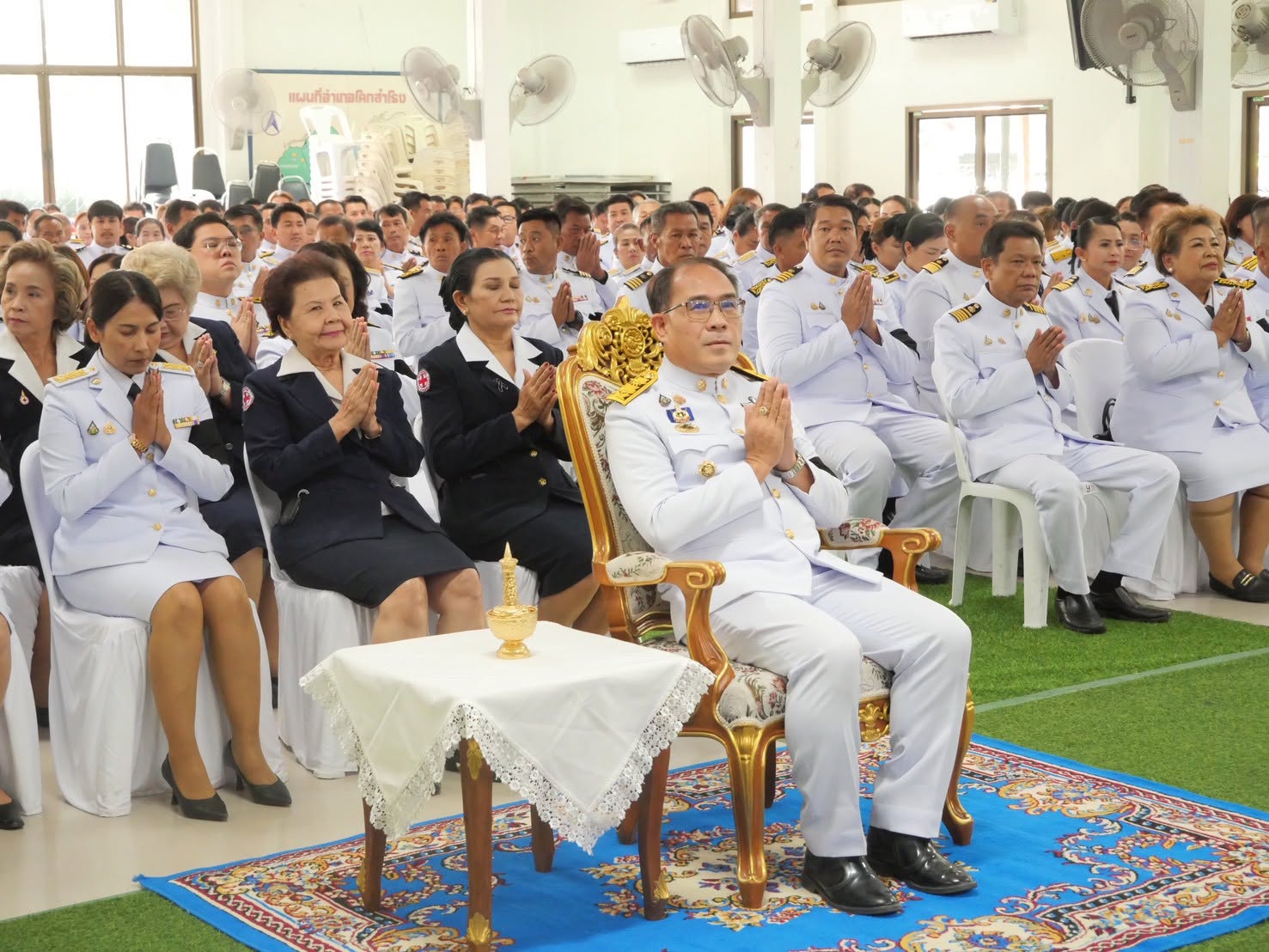 องค์การบริหารส่วนตำบลหนองแขม ร่วมพิธีบำเพ็ญกุศลสัตตมวาร (7 วัน) อุทิศถวายเป็นพระกุศลแด่สมเด็จพระเจ้าลูกเธอ เจ้าฟ้าพัชรกิติยาภา นเรนทิราเทพยวดี กรมหลวงราชสาริณีสิริพัชร มหาวัชรราชธิดา
